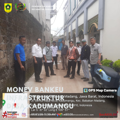 Monev Bankeu Infrastruktur  Desa Kadumangu