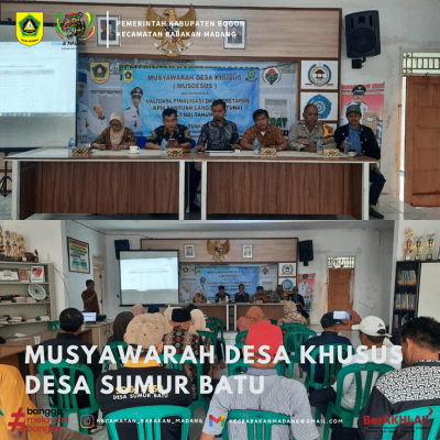 Musyawarah Desa Khusus Desa Sumur Batu