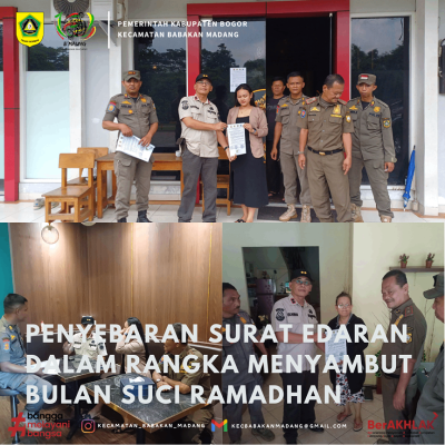 Penyebaran Surat Edaran Dalam Rangka Menyambut Bulan Suci Ramadhan