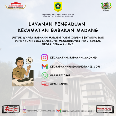 Layanan Pengaduan Kecamatan Babakan Madang